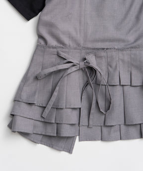 【2026Summer PRE-ORDER】Wrap Pleats Dock T-Shirt