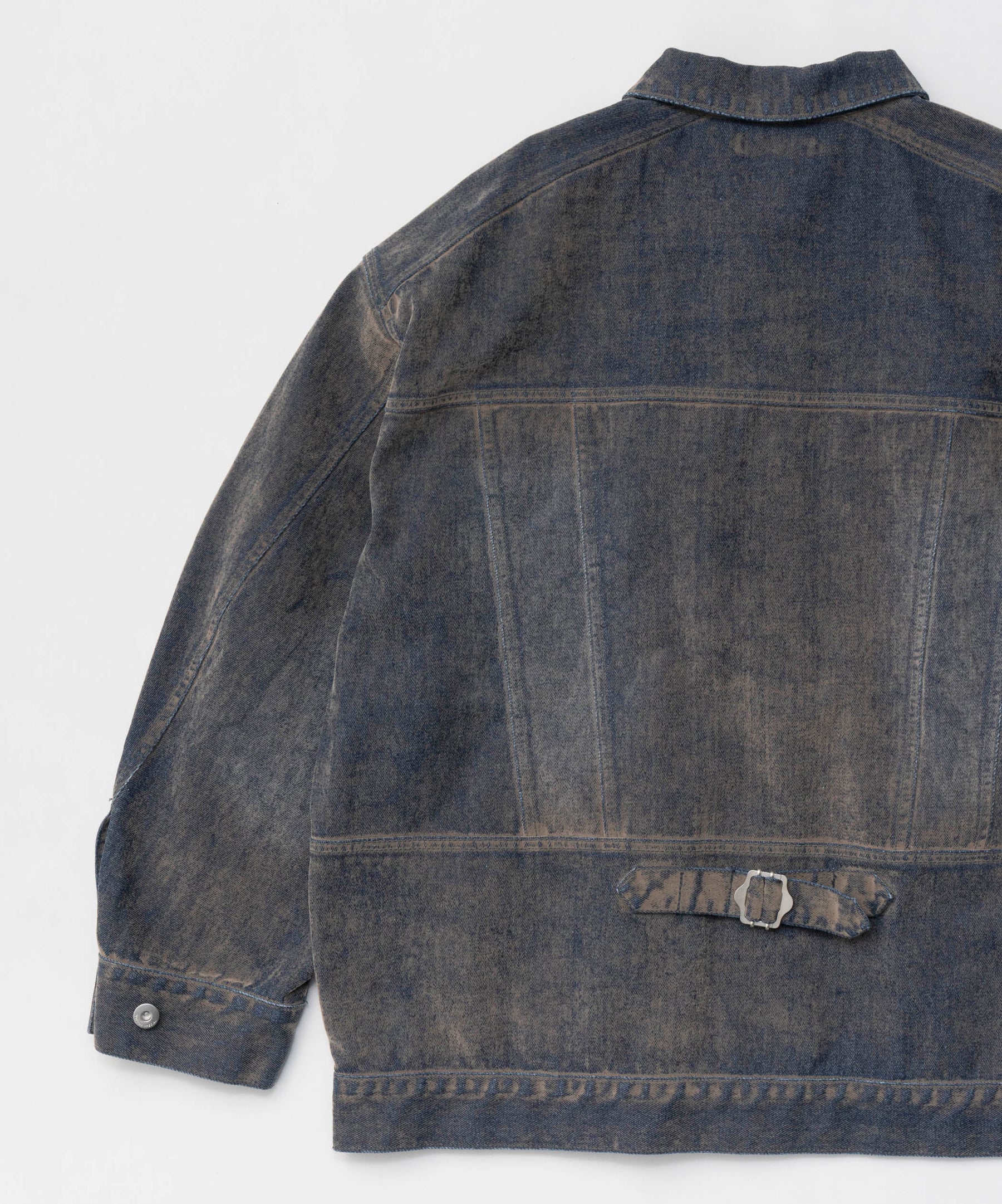 【25SPRING PRE-ORDER】Oversize Flocking Denim Jacket