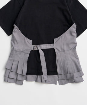 【2026Summer PRE-ORDER】Wrap Pleats Dock T-Shirt