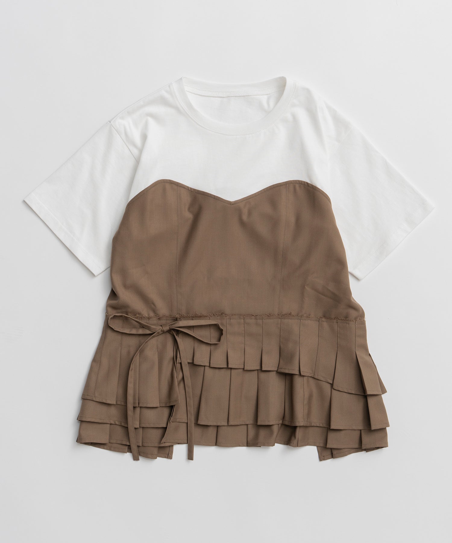 【2026Summer PRE-ORDER】Wrap Pleats Dock T-Shirt