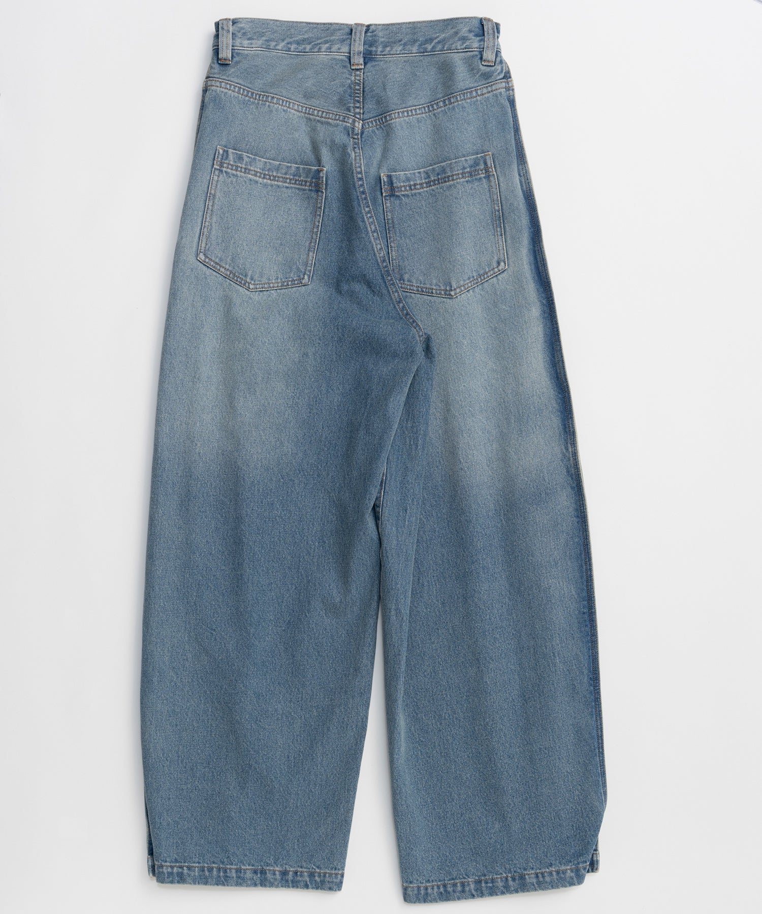 【26SPRING PRE-ORDER】Side-Tuck Cocoon Denim Pants