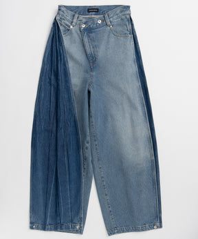 【26SPRING PRE-ORDER】Side-Tuck Cocoon Denim Pants