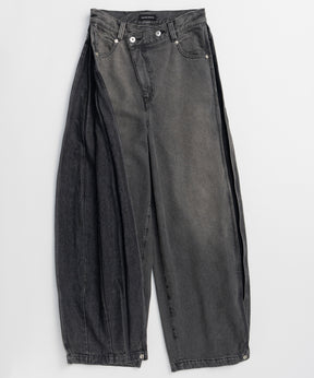 【26SPRING PRE-ORDER】Side-Tuck Cocoon Denim Pants