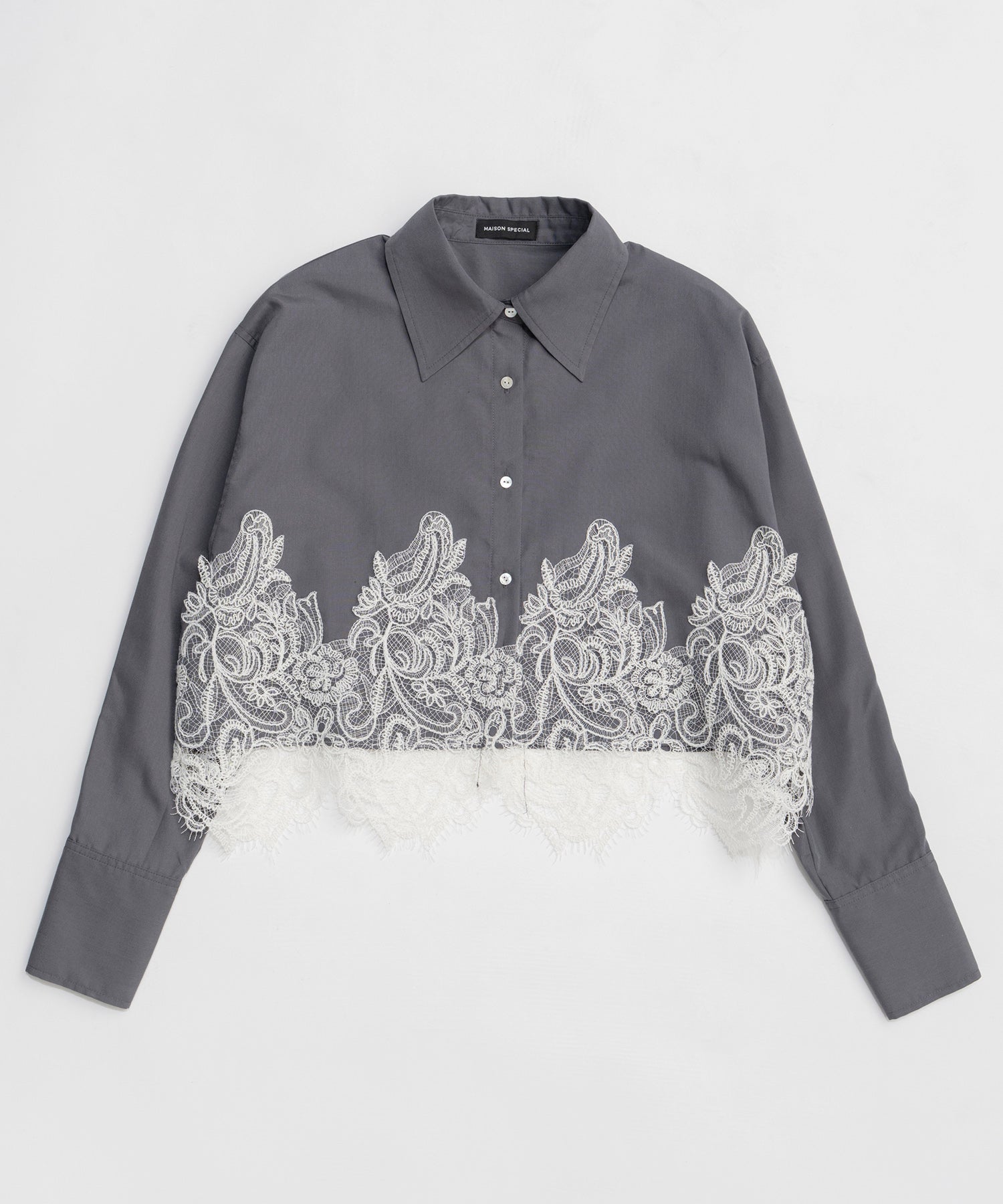 【26SPRING PRE-ORDER】Striped Lace Shirt