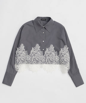 【26SPRING PRE-ORDER】Striped Lace Shirt