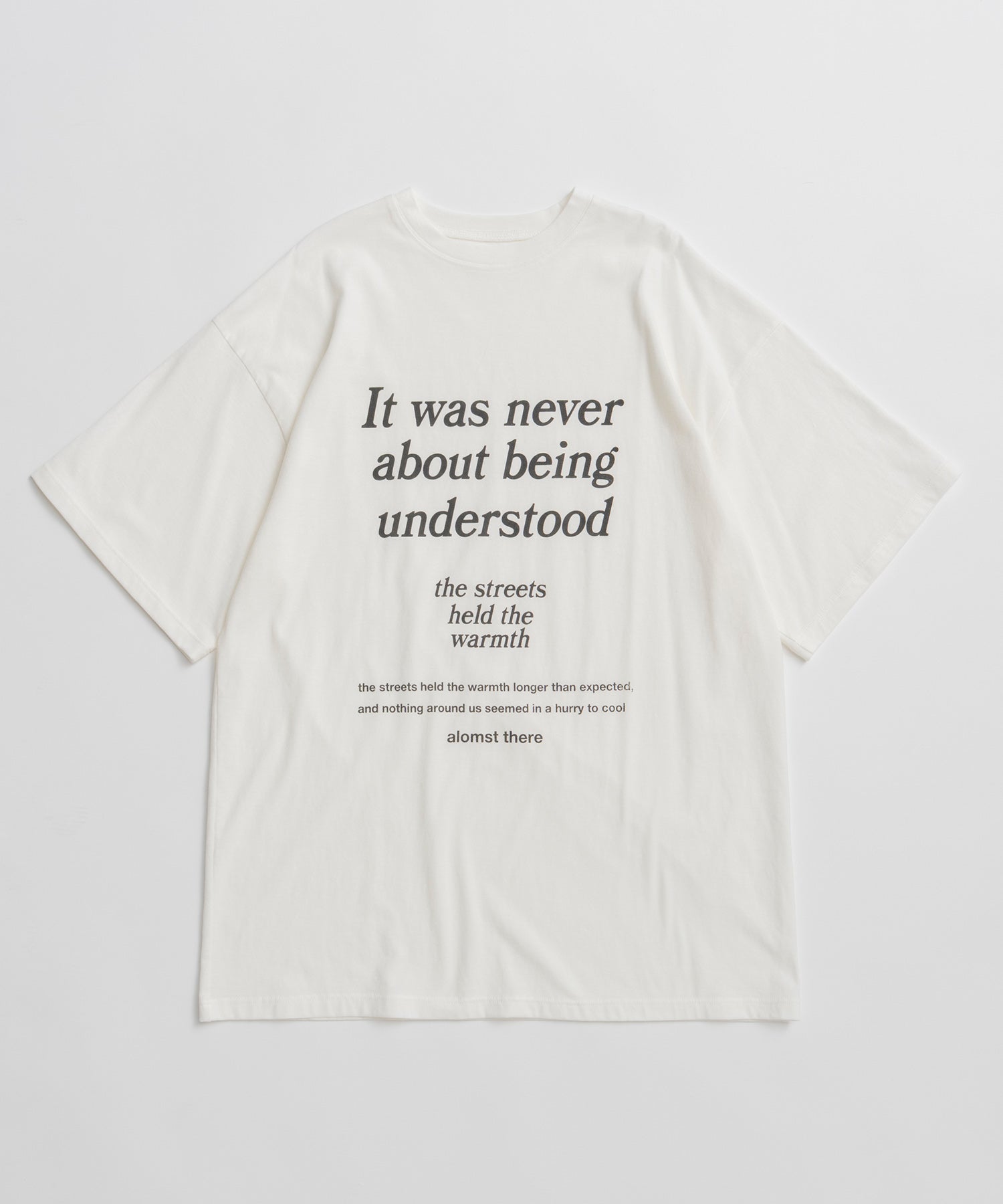 【2026Summer PRE-ORDER】Message Oversized T-Shirt