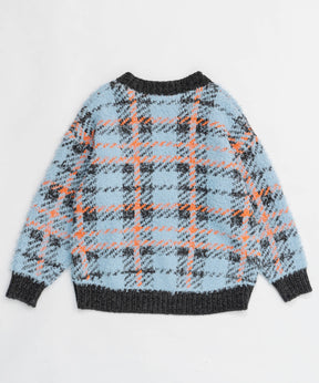 【24WINTER PRE-ORDER】Plaid Jacquard Knit Cardigan