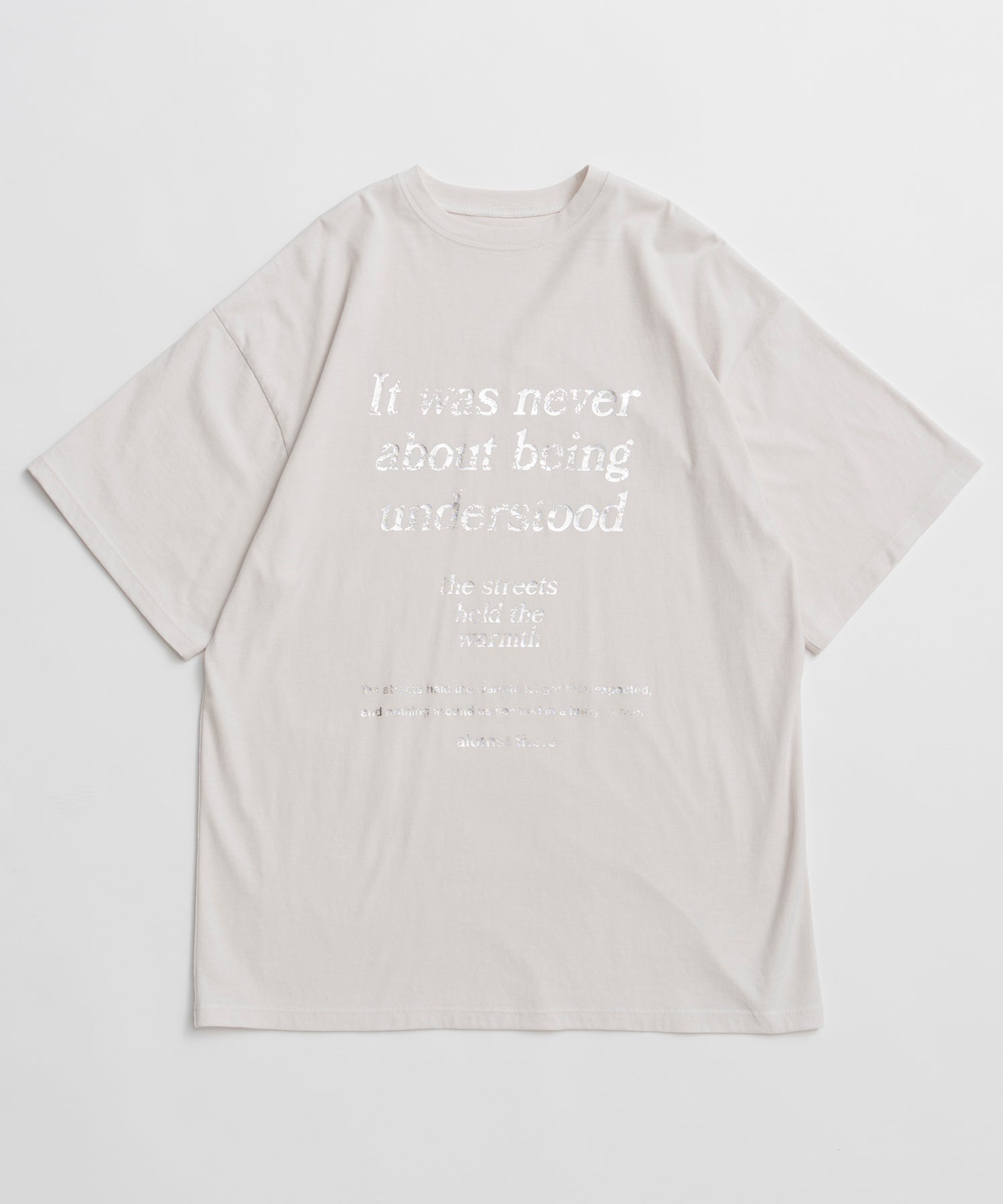 【2026Summer PRE-ORDER】Message Oversized T-Shirt