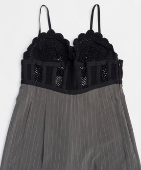 【26SPRING PRE-ORDER】Crochet Bustier Jumpsuit