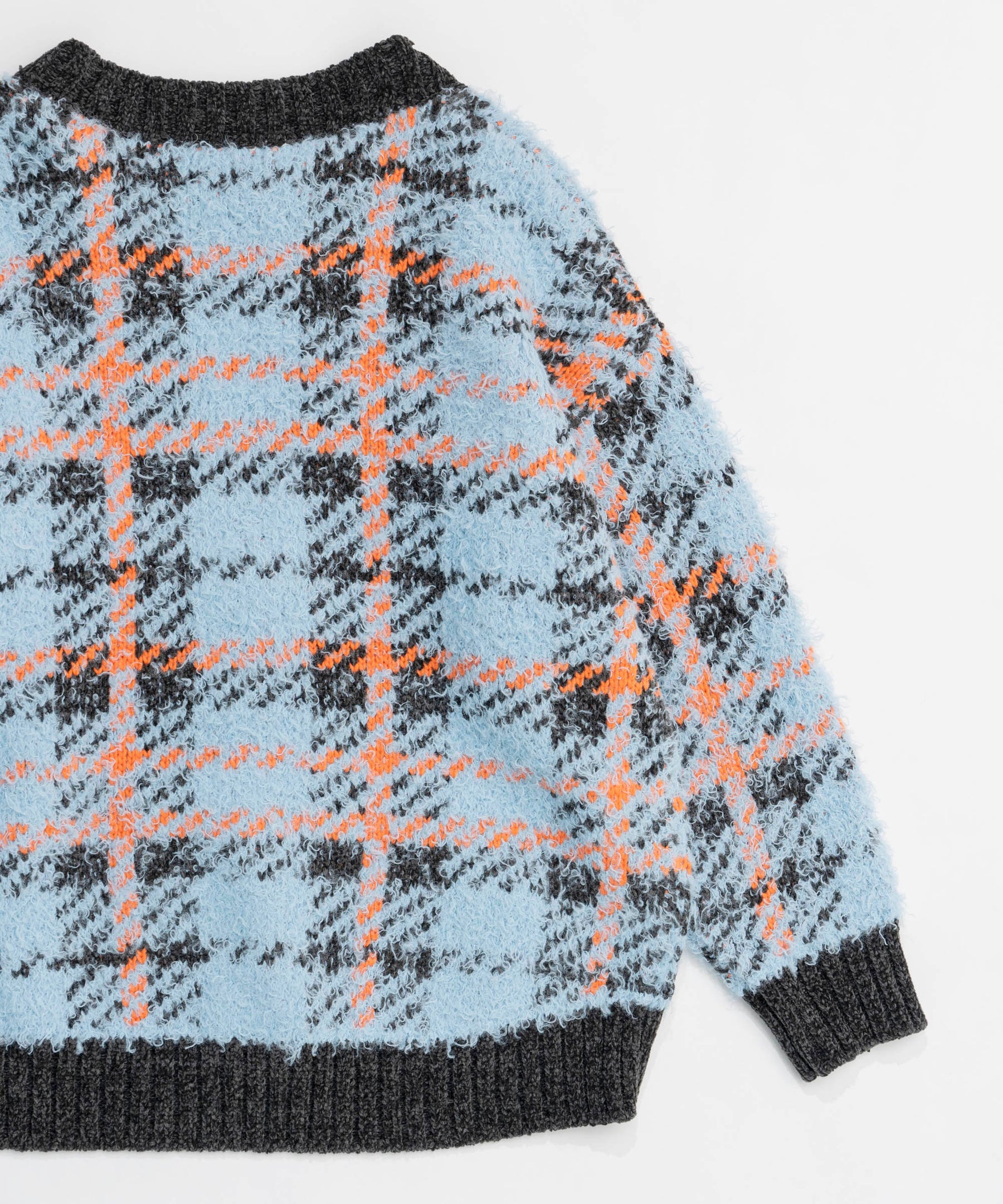 【24WINTER PRE-ORDER】Plaid Jacquard Knit Cardigan