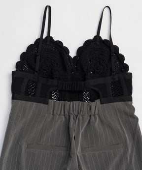 【26SPRING PRE-ORDER】Crochet Bustier Jumpsuit