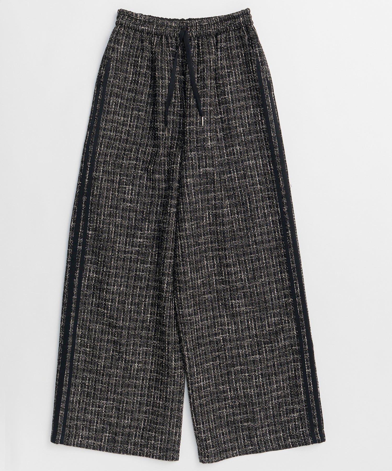 【26SPRING PRE-ORDER】Side-Lined Tweed Easy Pants