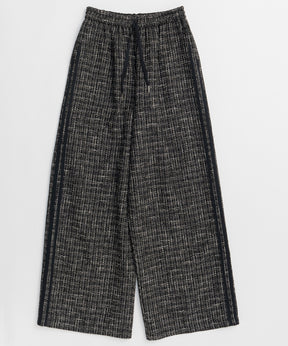 【26SPRING PRE-ORDER】Side-Lined Tweed Easy Pants