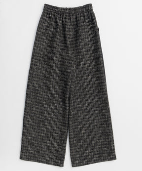 【26SPRING PRE-ORDER】Side-Lined Tweed Easy Pants