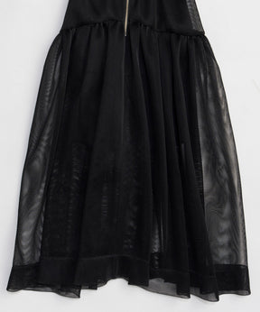 【26SPRING PRE-ORDER】Sponge Mesh Flare Skirt