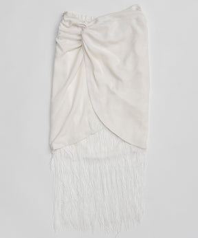 【26SPRING PRE-ORDER】Multi-Way Layered Twist Fringe Skirt