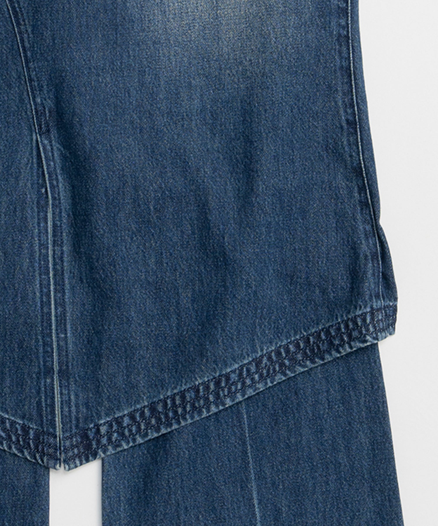 [26SPRING PRE-ORDER] 레이어드 스커트 데님 팬츠