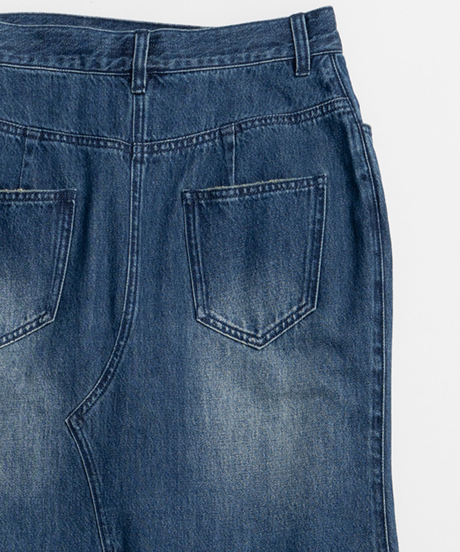 [26SPRING PRE-ORDER] 레이어드 스커트 데님 팬츠