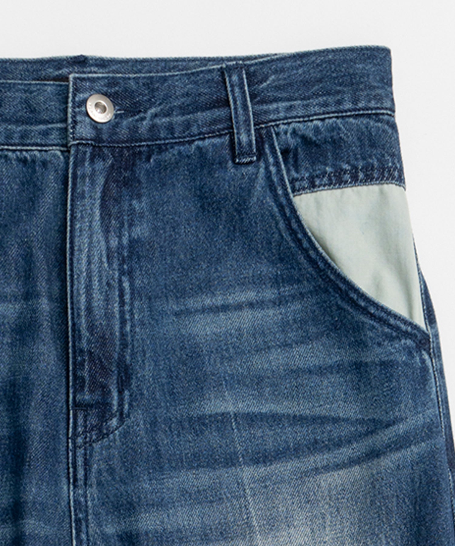 [26SPRING PRE-ORDER] 레이어드 스커트 데님 팬츠