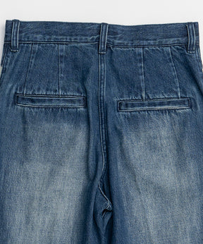 [26SPRING PRE-ORDER] 레이어드 스커트 데님 팬츠