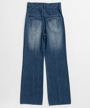 [26SPRING PRE-ORDER] 레이어드 스커트 데님 팬츠