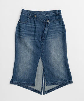 [26SPRING PRE-ORDER] 레이어드 스커트 데님 팬츠