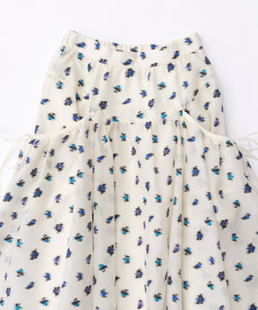 【PRE-ORDER】Floral Pattern Jacquard Voluminous Skirt