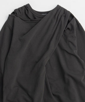 【26SPRING PRE-ORDER】Twist Cut-Off Sweat Top