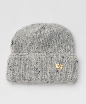 【GANNI】Chunky Marled Handknit Beanie