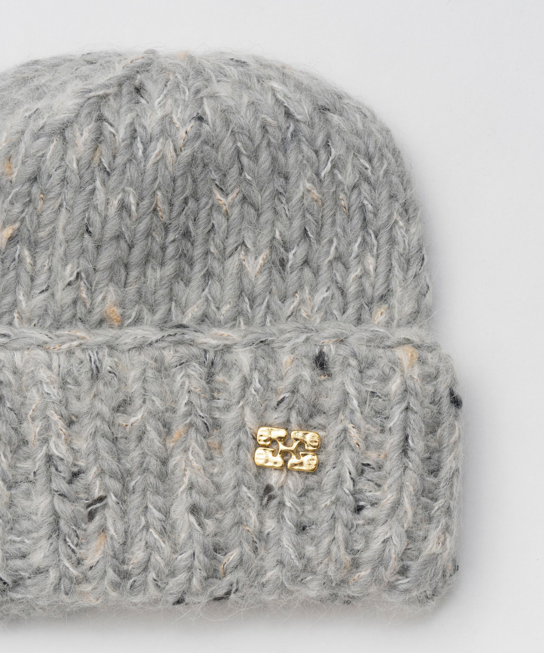 【GANNI】Chunky Marled Handknit Beanie