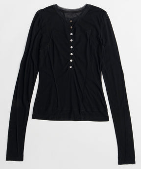 【26SPRING PRE-ORDER】Henley Neck Top