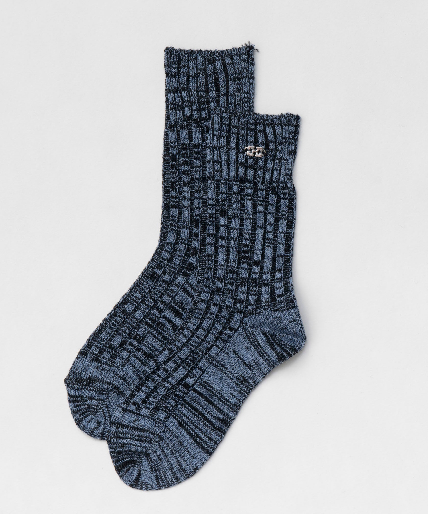 【GANNI】Winter Melange Ribbed Socks