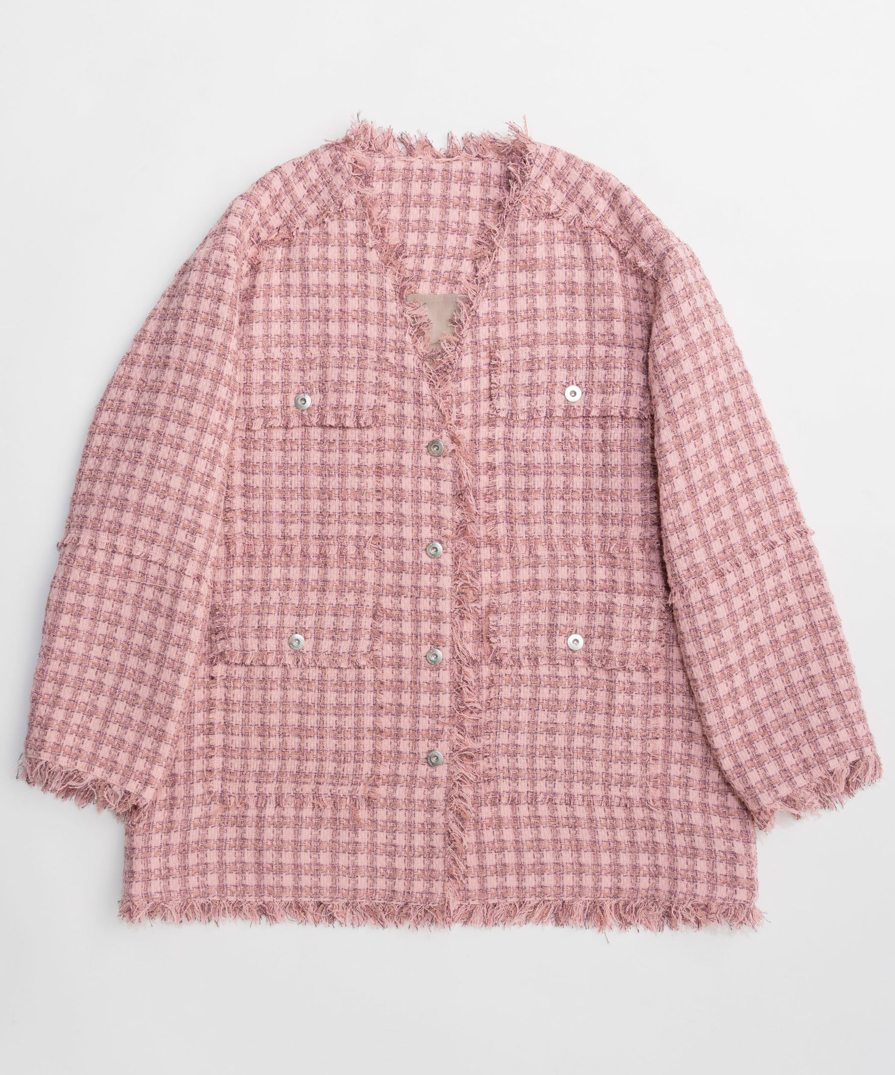 【26SPRING PRE-ORDER】Fringe Tweed Long Jacket