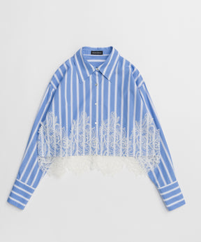 【26SPRING PRE-ORDER】Striped Lace Shirt