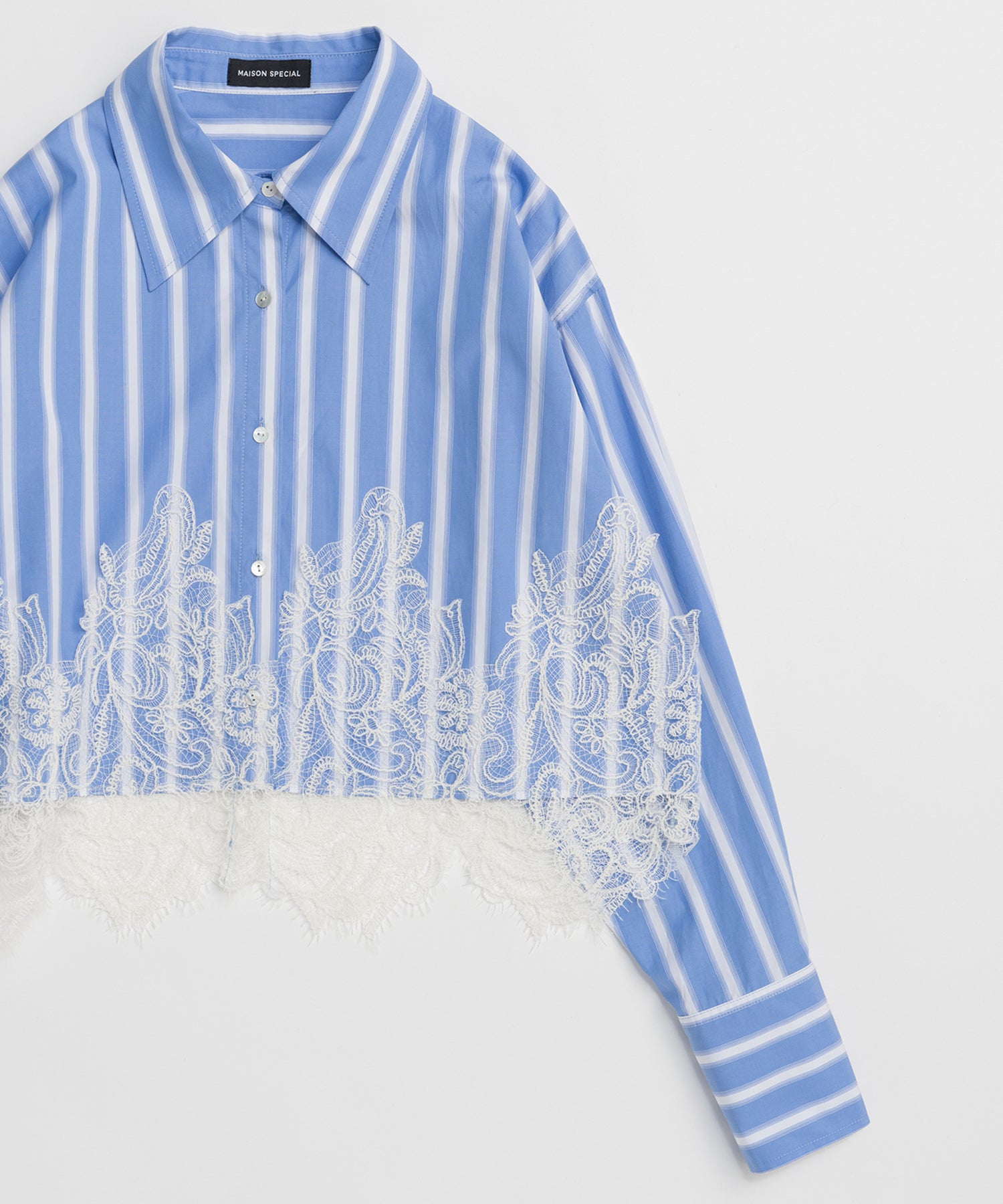【26SPRING PRE-ORDER】Striped Lace Shirt