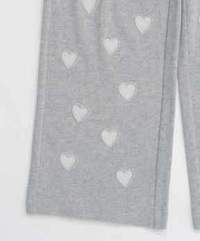 【24WINTER PRE-ORDER】Many Heart Cutouts Sweatpants