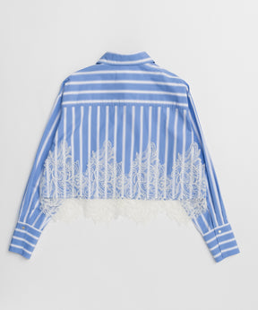 【26SPRING PRE-ORDER】Striped Lace Shirt