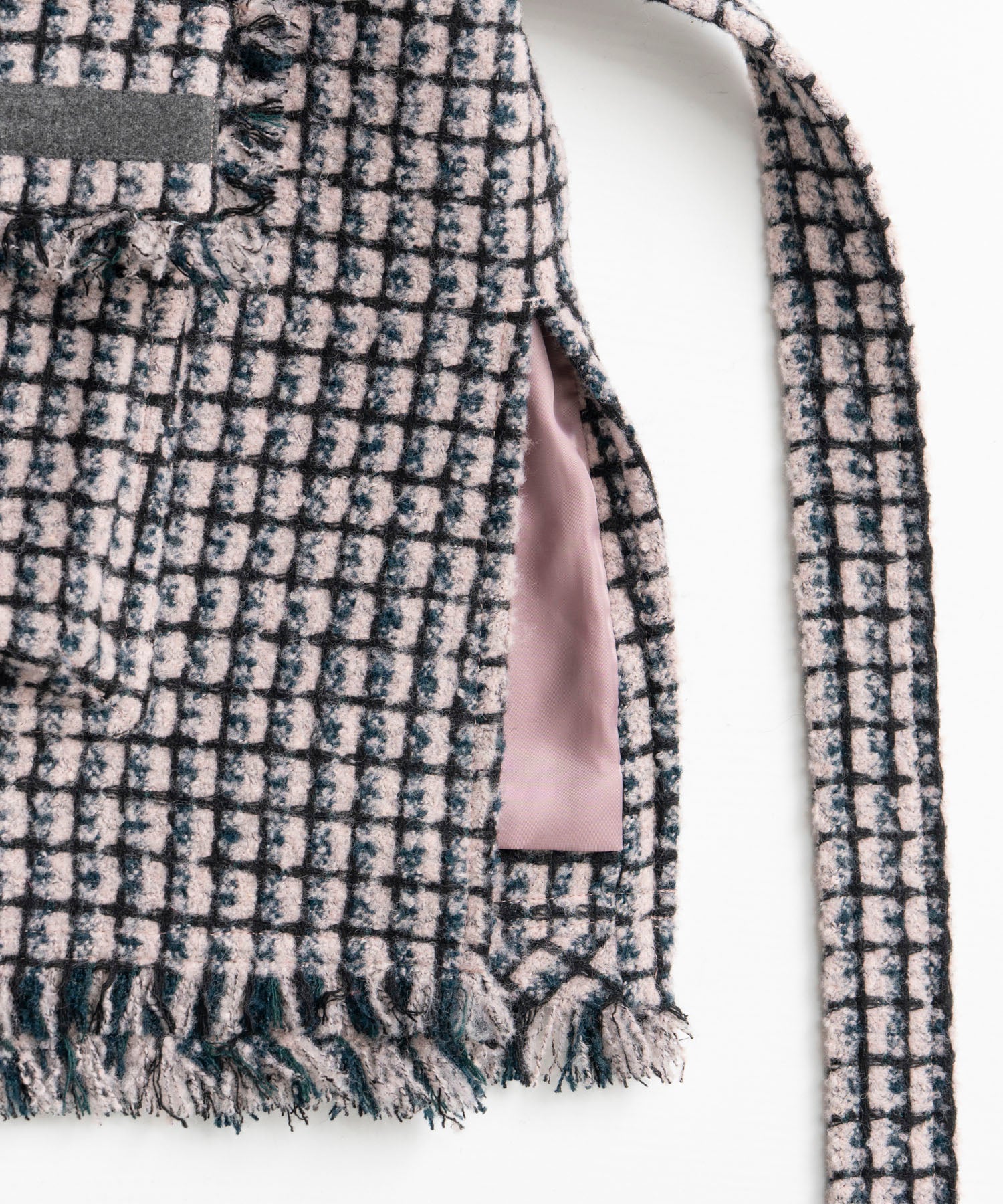 【26AUTUMN PRE-ORDER】Belted Tweed Oversized Vest