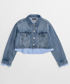 【26SPRING PRE-ORDER】2WAY Denim Short Jacket