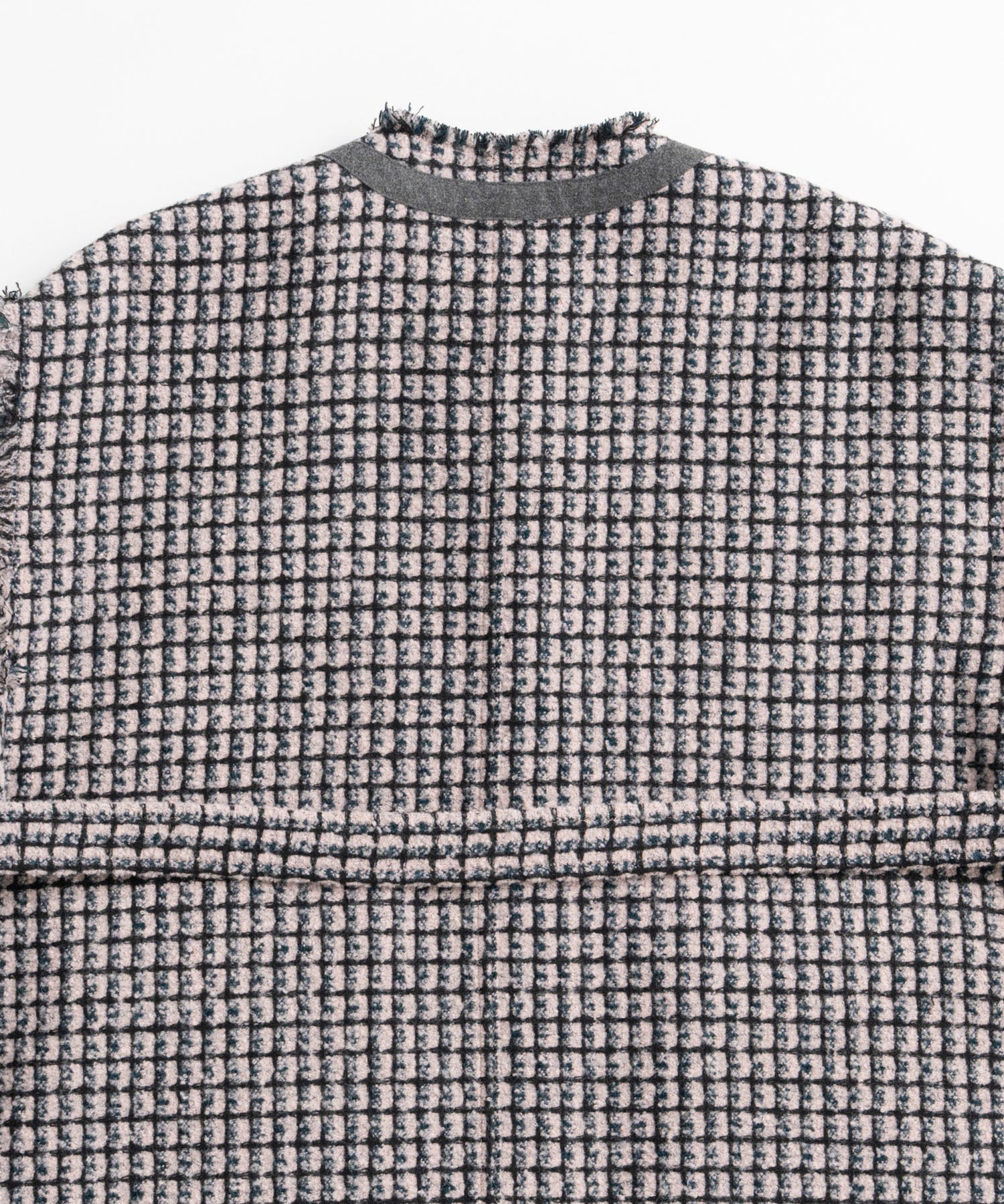 【26AUTUMN PRE-ORDER】Belted Tweed Oversized Vest