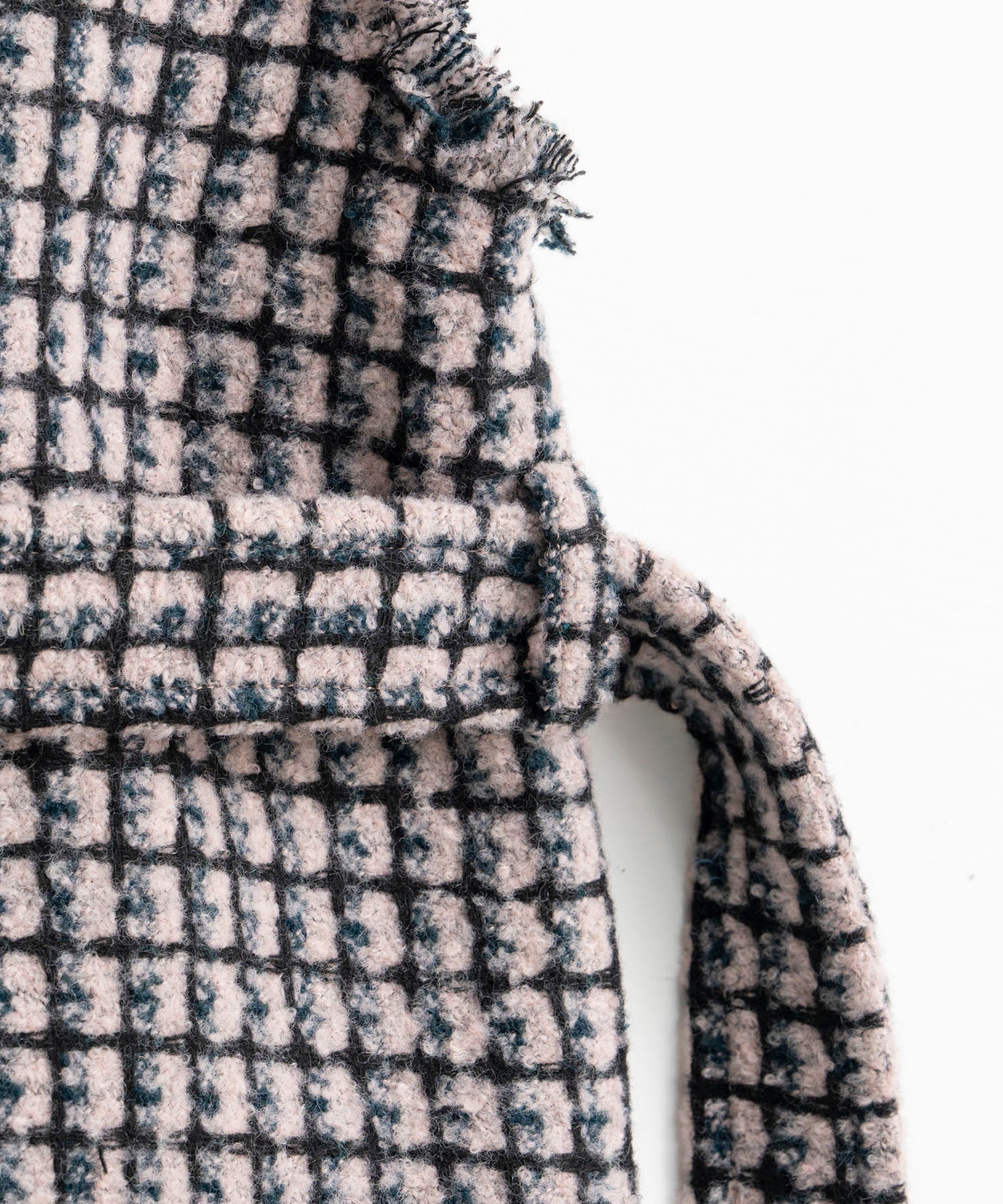 【26AUTUMN PRE-ORDER】Belted Tweed Oversized Vest