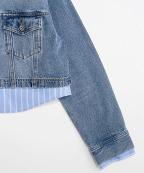 【26SPRING PRE-ORDER】2WAY Denim Short Jacket