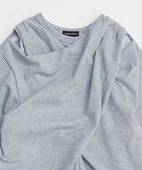 【26SPRING PRE-ORDER】Twist Cut-Off Sweat Top