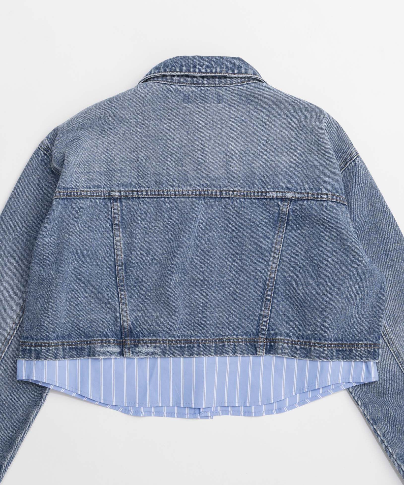 【26SPRING PRE-ORDER】2WAY Denim Short Jacket