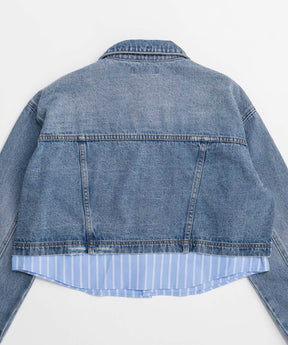 【26SPRING PRE-ORDER】2WAY Denim Short Jacket