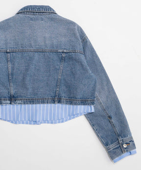 【26SPRING PRE-ORDER】2WAY Denim Short Jacket