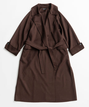 【26AUTUMN PRE-ORDER】Cashmere Blend Double-Face Gown Coat