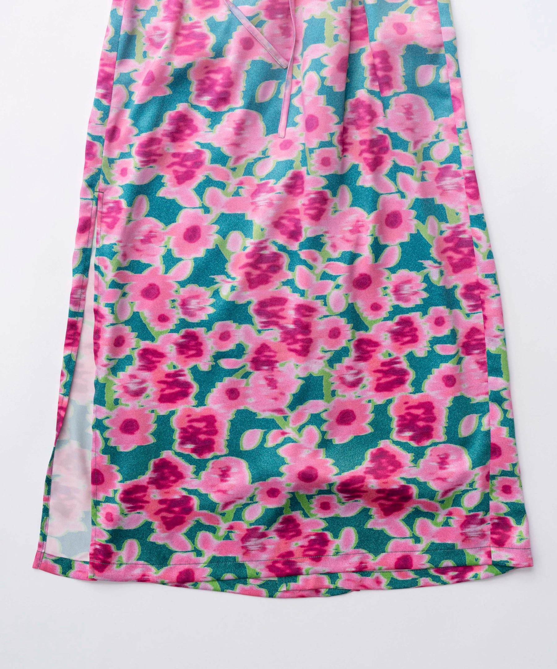[Sale] Gradation Floral Pattern Wrap Dress