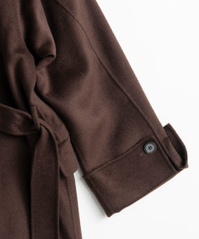 【26AUTUMN PRE-ORDER】Cashmere Blend Double-Face Gown Coat