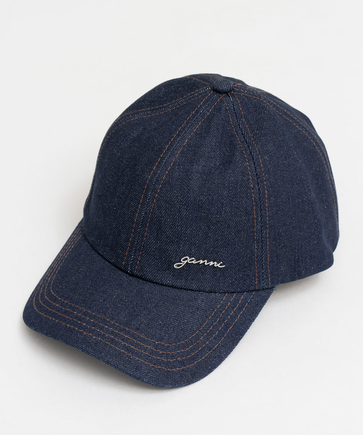 【GANNI】Cap Signature Denim